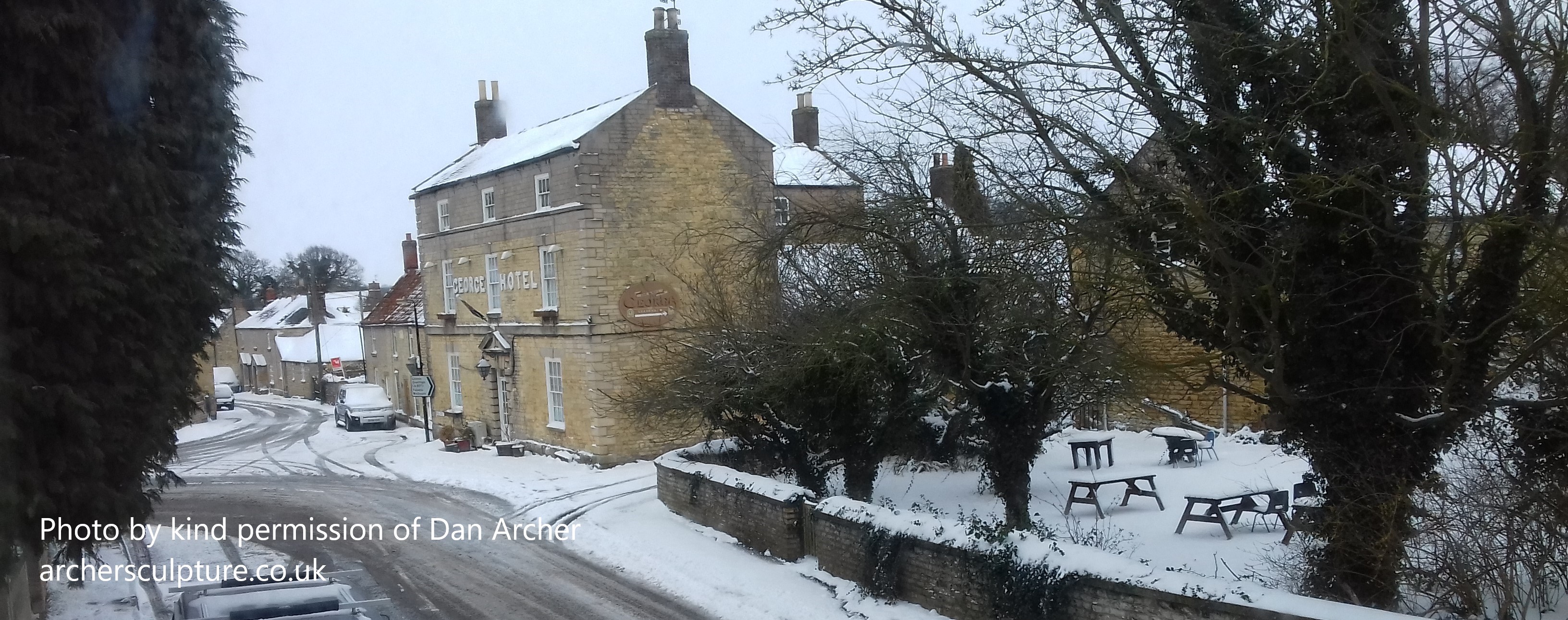 Leadenham Village Scene - George Hotel